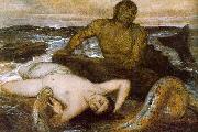 Arnold Bocklin Triton and Nereid Spain oil painting reproduction